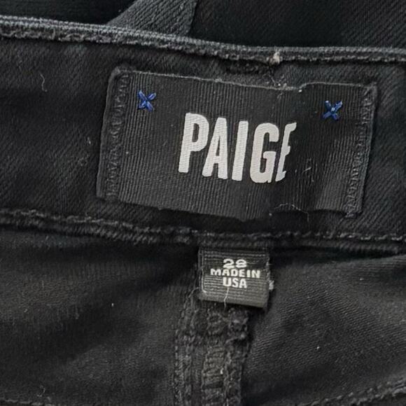 Revolve Paige Size 28 Black Verdugo Ankle Straight Leg Jeans Designer USA - Picture 4 of 7